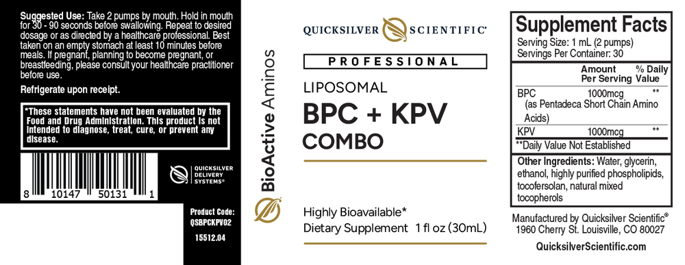 BPC + KPV Combo - Liposomal